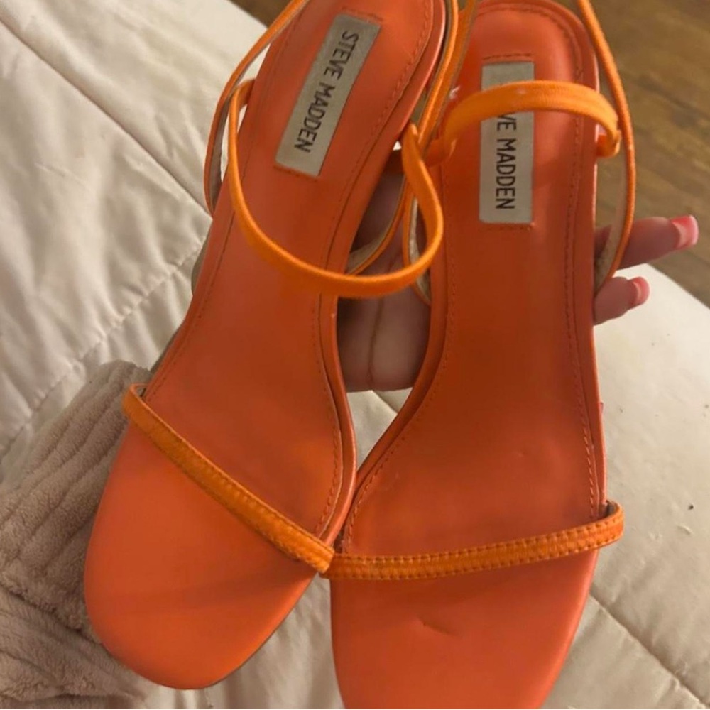 Steve Madden Vibrant Orange Heels